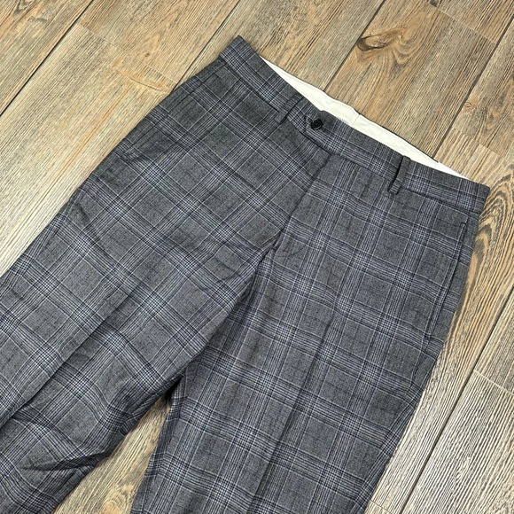 Brooks Brothers NWT Regent Fit Plaid Dress Pants Gray Wool Blend Size 32x28.5 - Picture 1 of 11